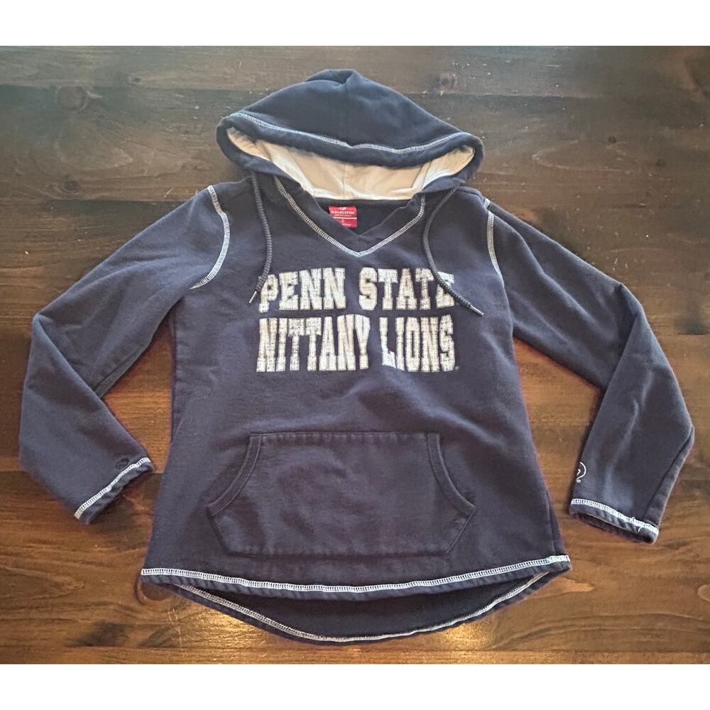Penn State Nittany Lions Navy Blue Long Sleeve Hoodie Sweatshirt Women's Size Sm